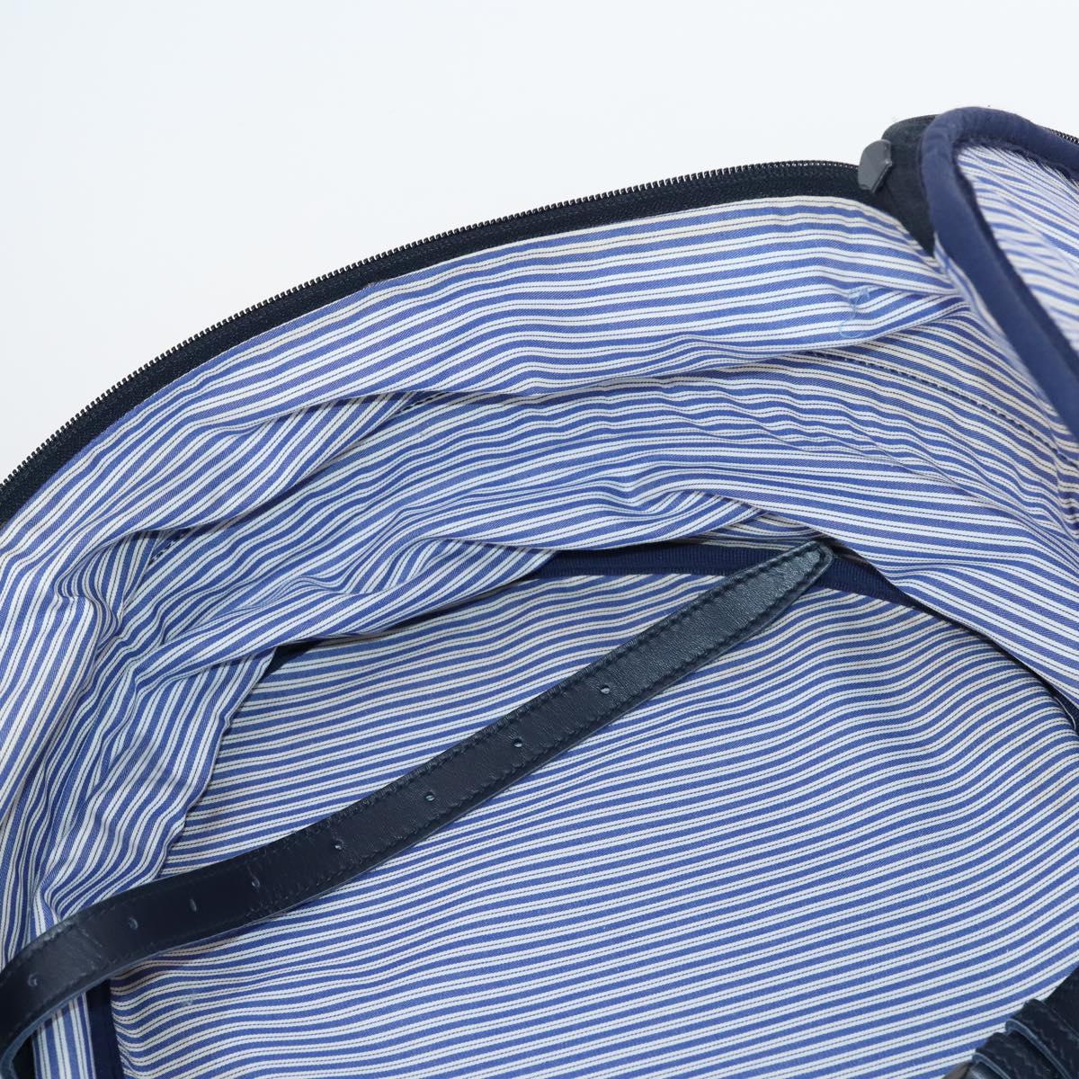 GUCCI travel Boston Bag Coated Canvas Navy Auth sw1600