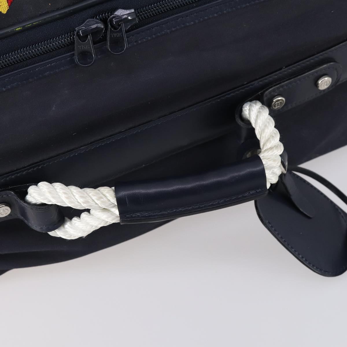 GUCCI travel Boston Bag Coated Canvas Navy Auth sw1600