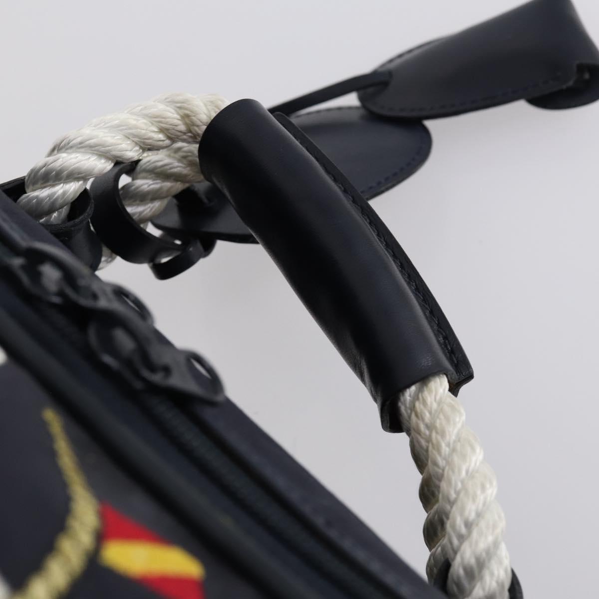 GUCCI travel Boston Bag Coated Canvas Navy Auth sw1600