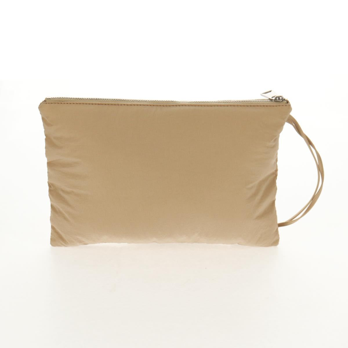 BOTTEGA VENETA Cassette Padded INTRECCIATO Bag Nylon Beige 670207 Auth sw1603M