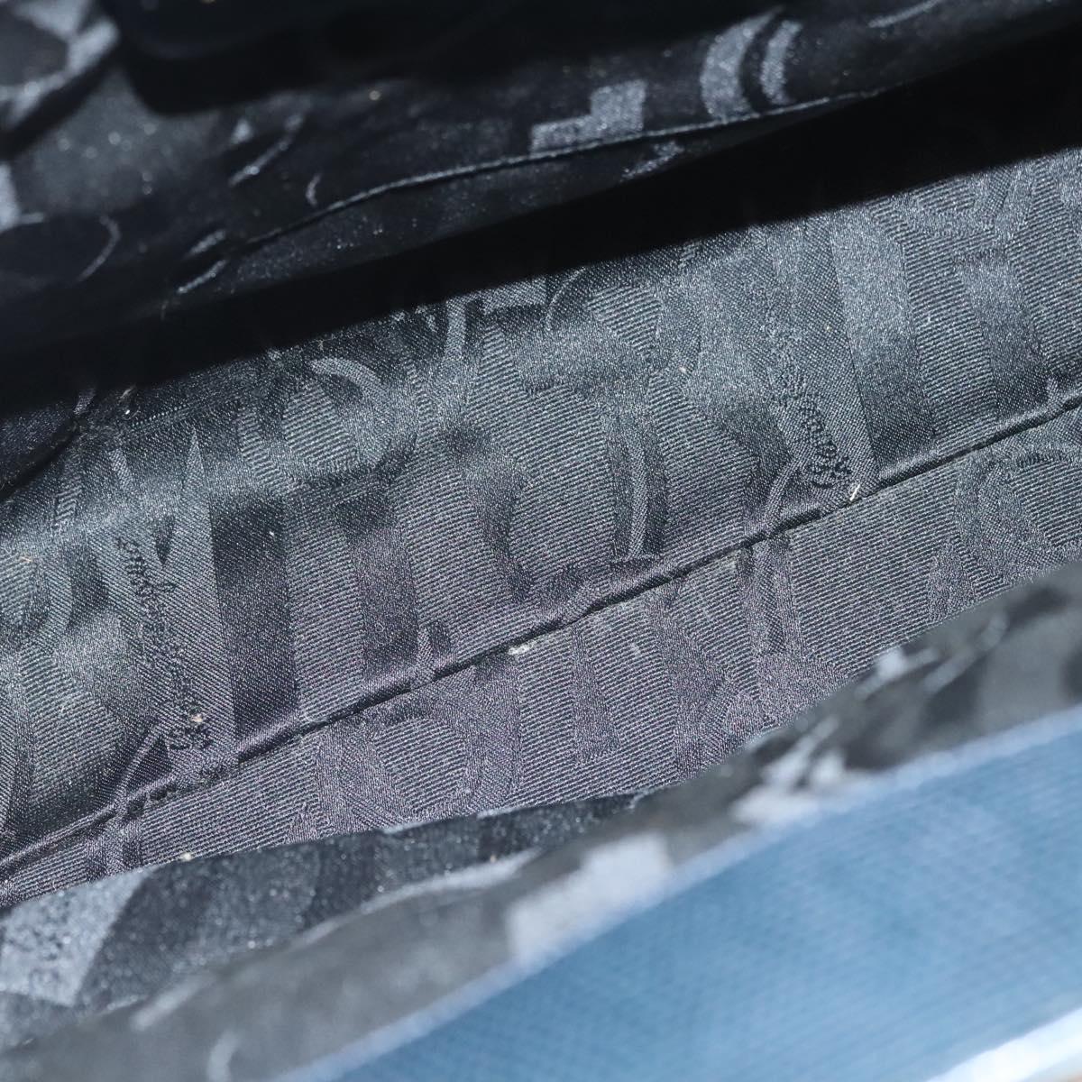 Salvatore Ferragamo Tote Bag Embossed Leather Navy Auth sw161