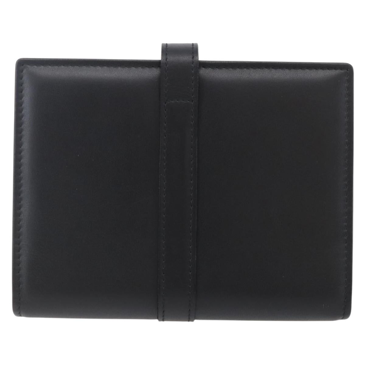 GUCCI Jackie Day Planner Cover Leather Black Silver 29966 1147 Auth sw1611