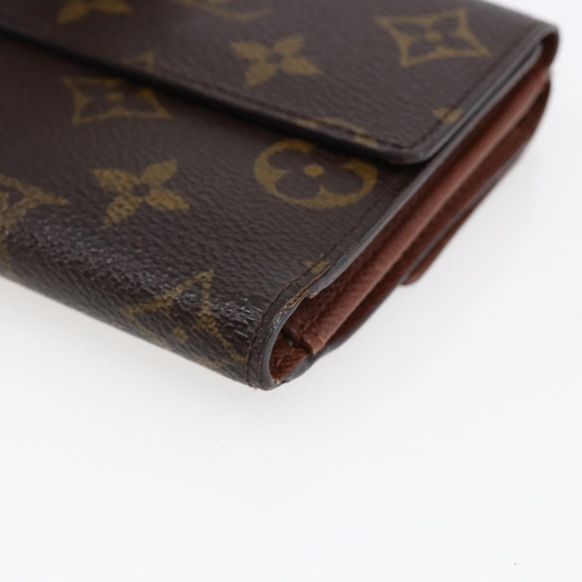 LOUIS VUITTON Monogram Portefeuille Elise Trifold Wallet M61654 LV Auth sw1612