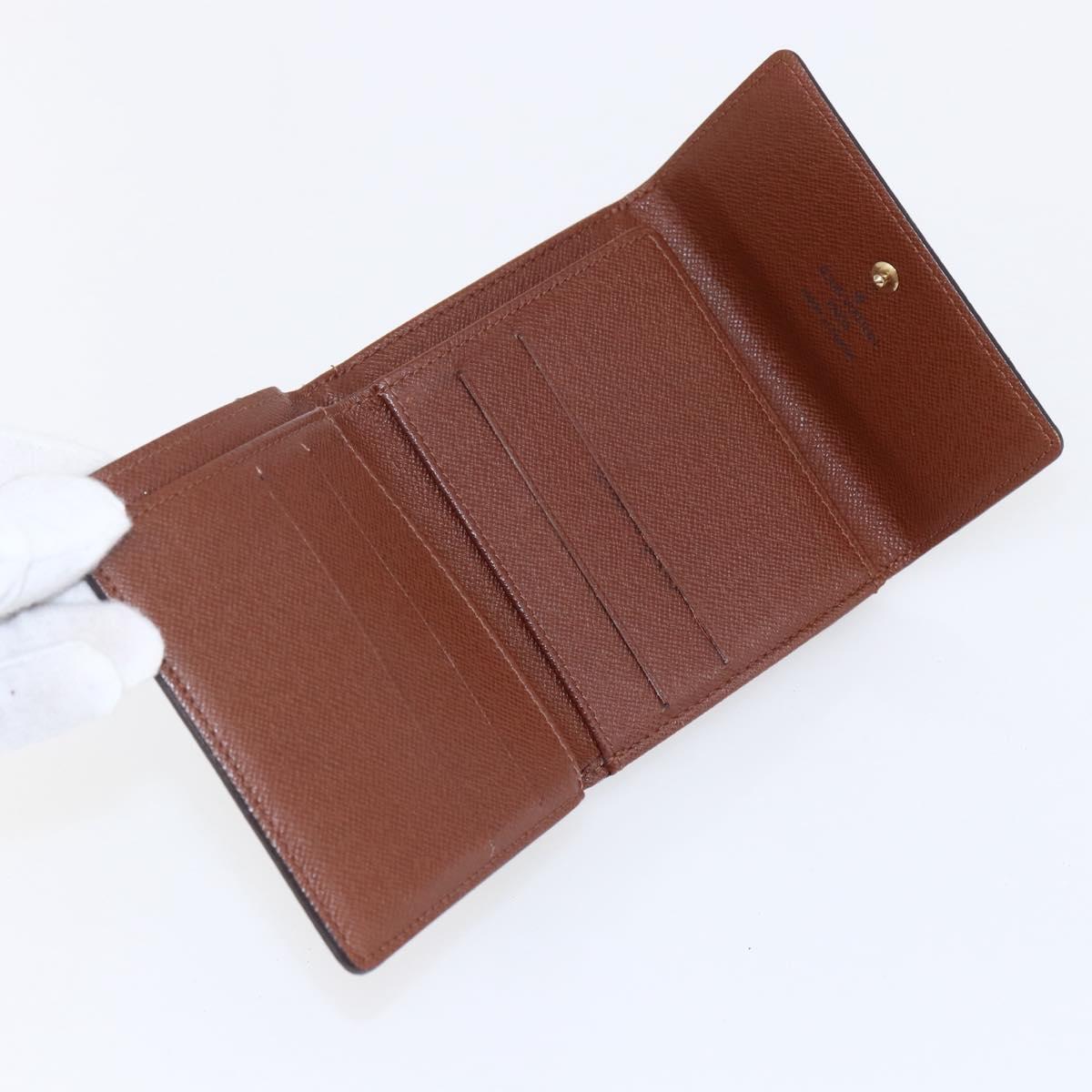 LOUIS VUITTON Monogram Portefeuille Elise Trifold Wallet M61654 LV Auth sw1612