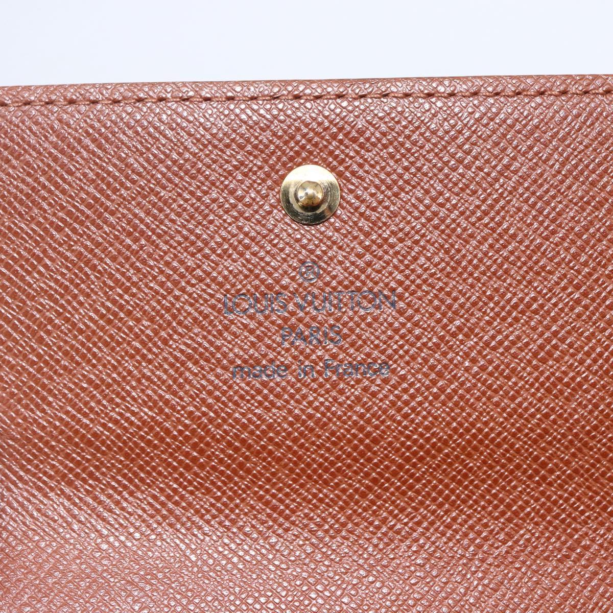 LOUIS VUITTON Monogram Portefeuille Elise Trifold Wallet M61654 LV Auth sw1612