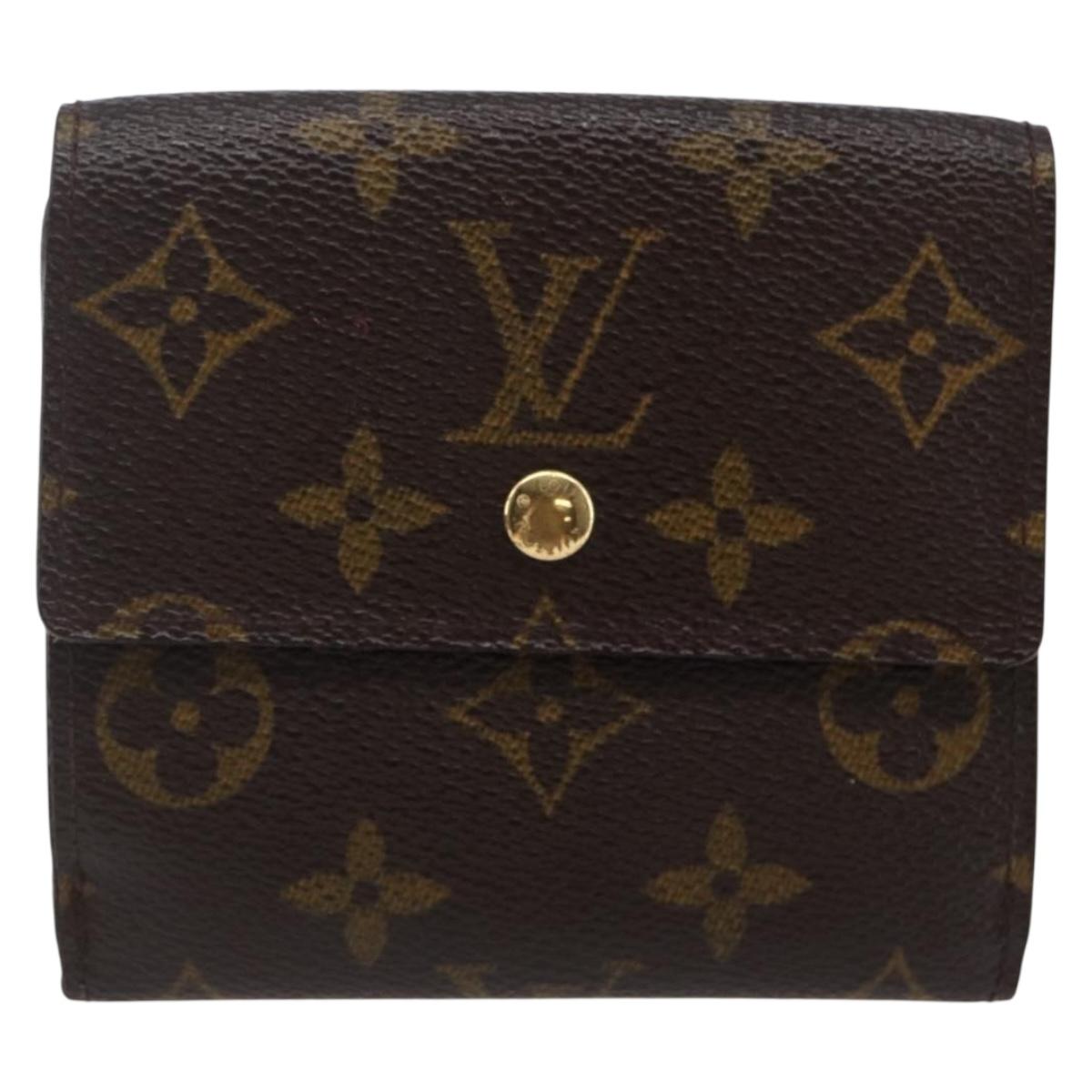 LOUIS VUITTON Monogram Portefeuille Elise Trifold Wallet M61654 LV Auth sw1612