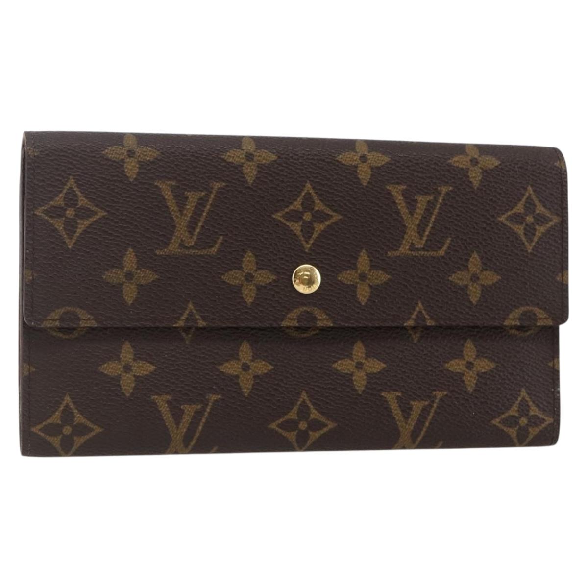 LOUIS VUITTON Monogram Porte Tresol International Wallet M61215 LV Auth sw1613
