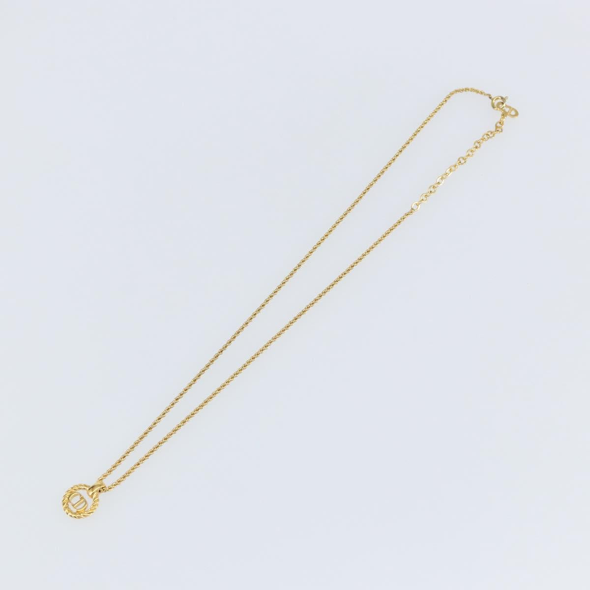 Christian Dior Necklace metal Gold Auth sw1615