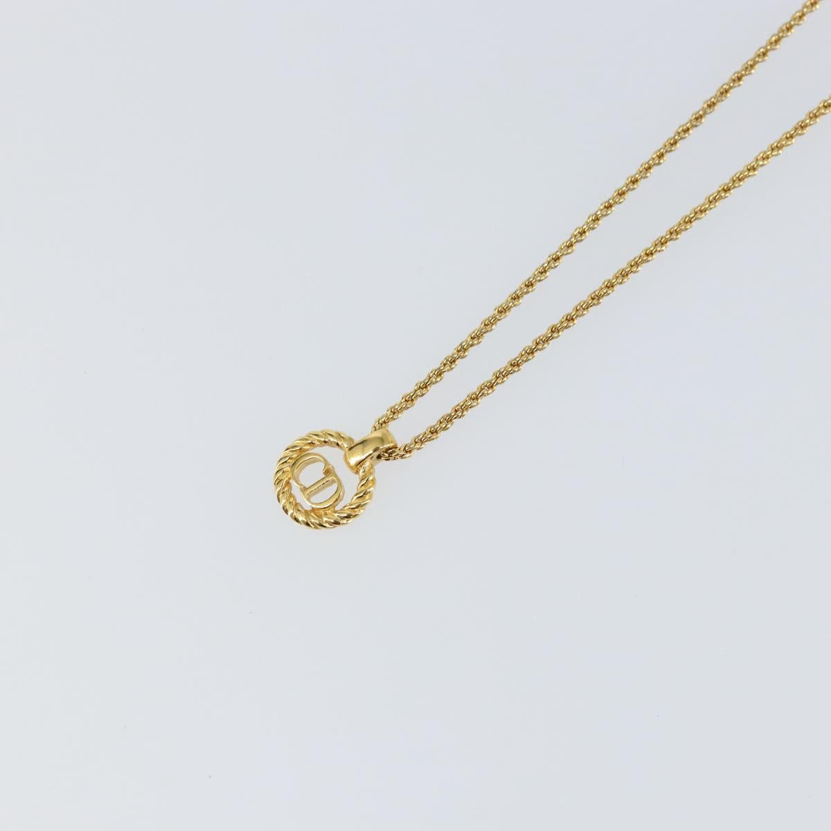 Christian Dior Necklace metal Gold Auth sw1615