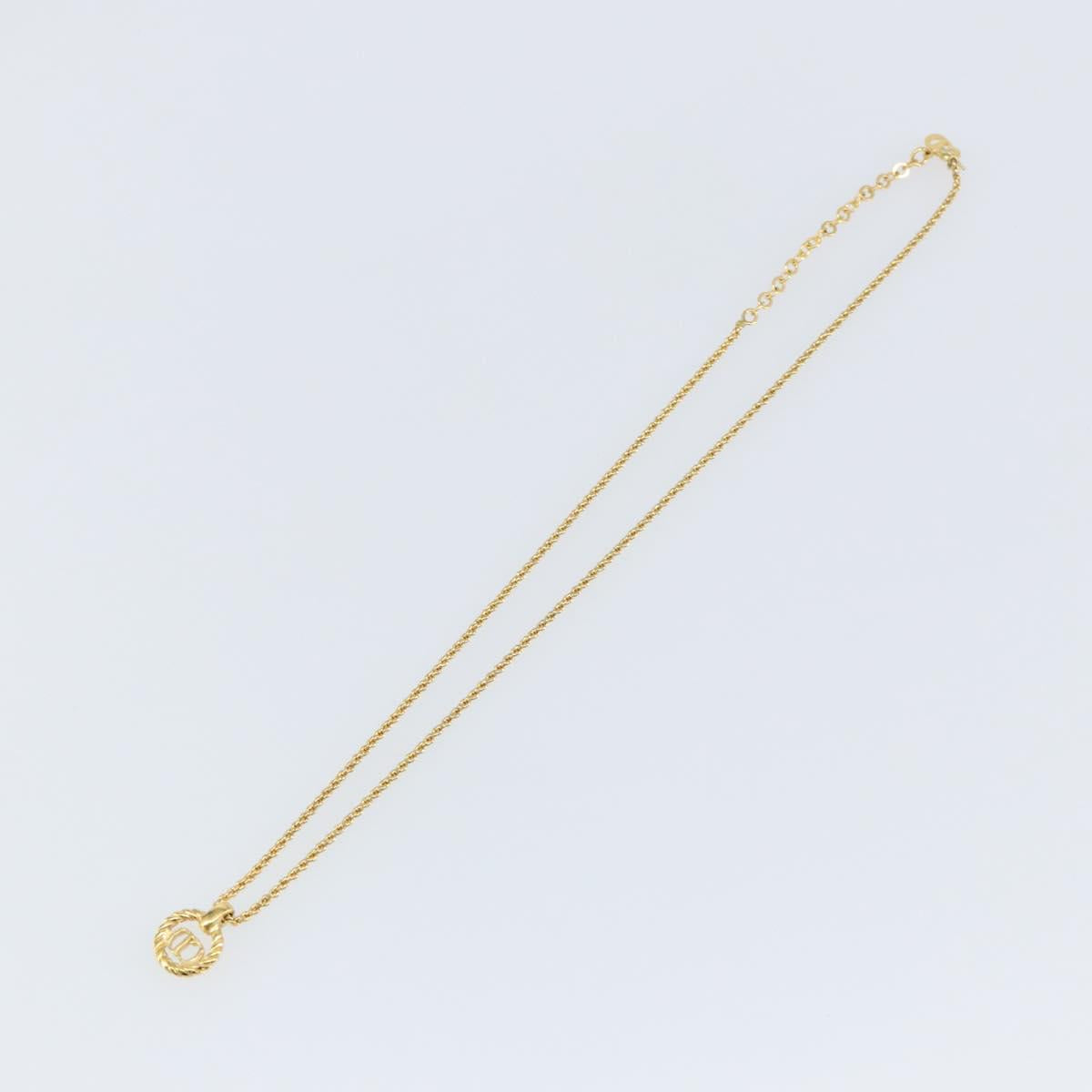 Christian Dior Necklace metal Gold Auth sw1615