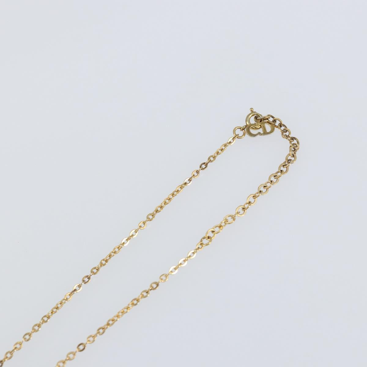 Christian Dior Necklace metal Gold Auth sw1616