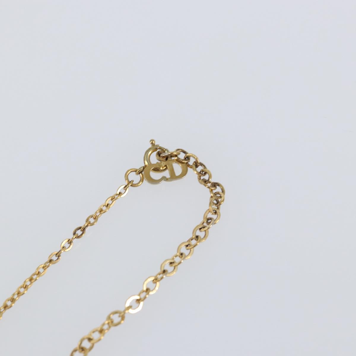 Christian Dior Necklace metal Gold Auth sw1616
