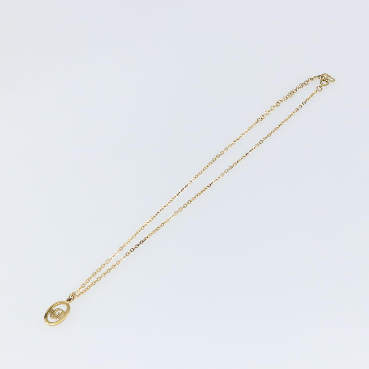 Christian Dior Necklace metal Gold Auth sw1616