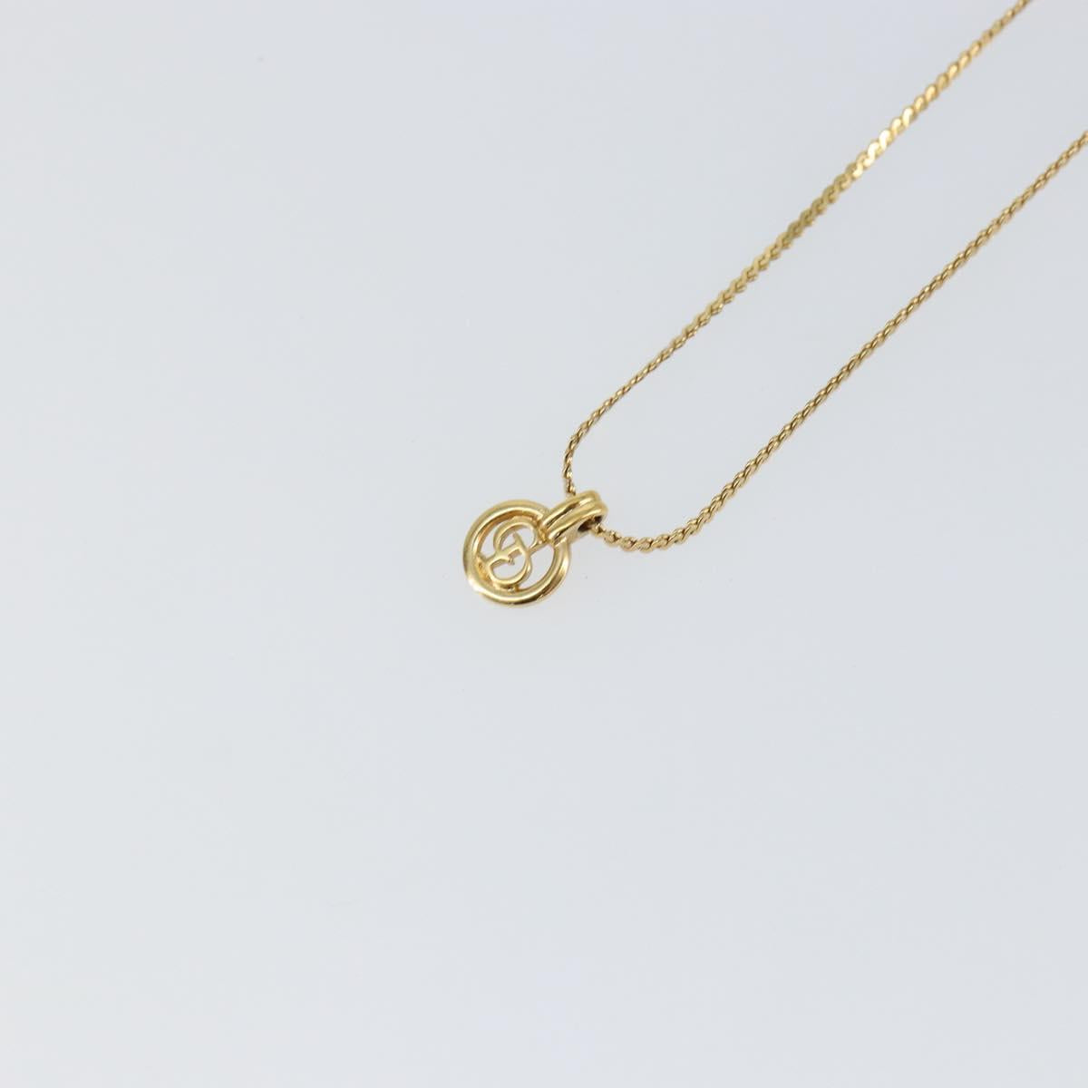 Christian Dior Necklace metal Gold Auth sw1617