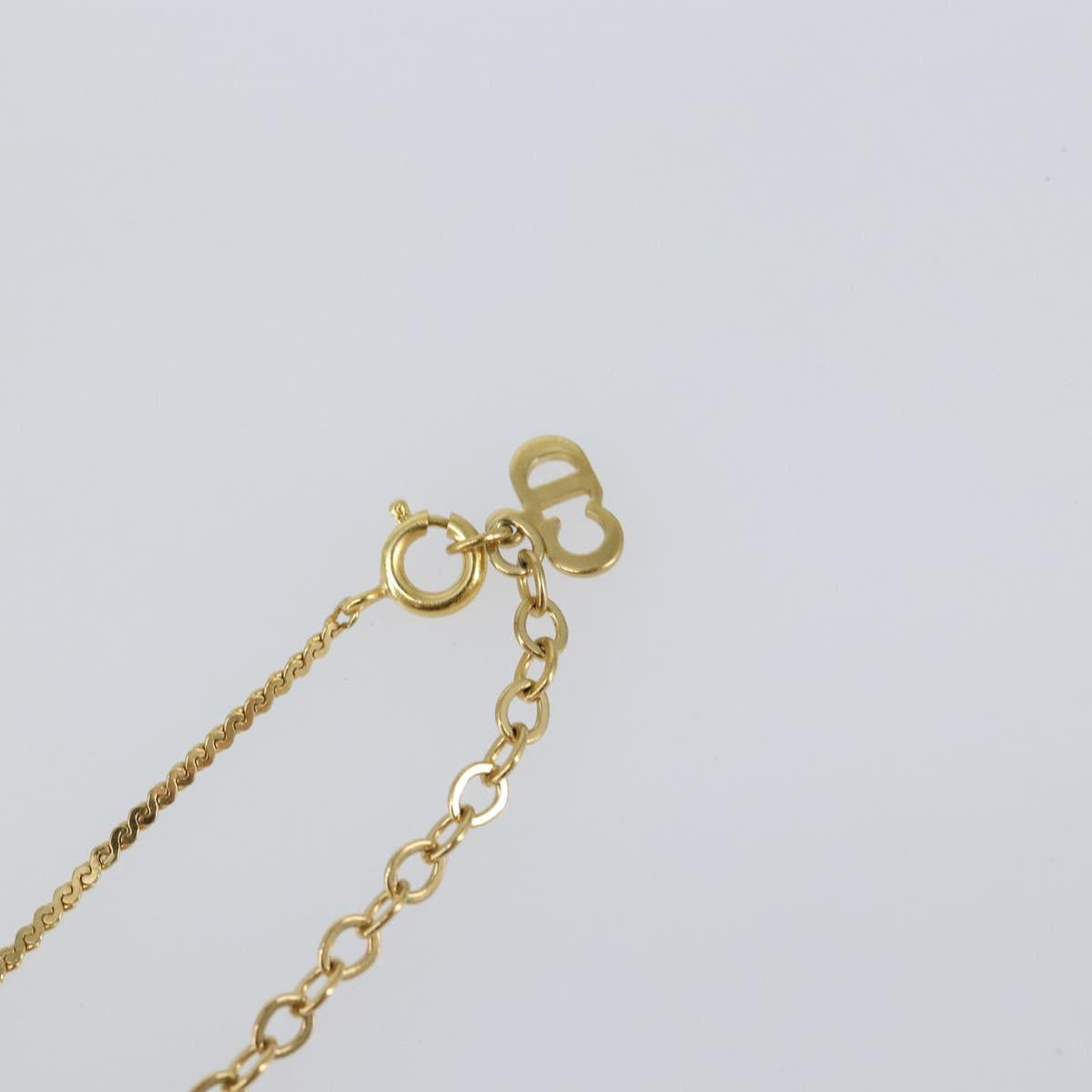 Christian Dior Necklace metal Gold Auth sw1617