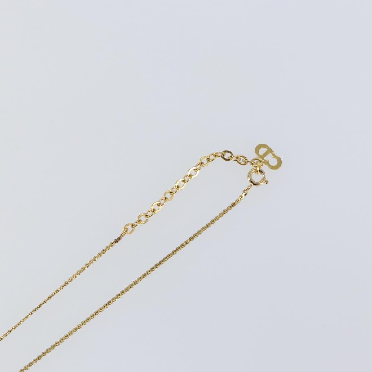 Christian Dior Necklace metal Gold Auth sw1618