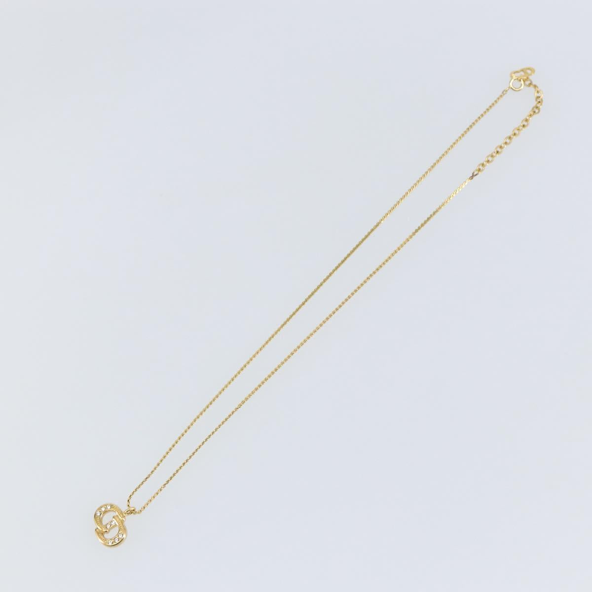 Christian Dior Necklace metal Gold Auth sw1618