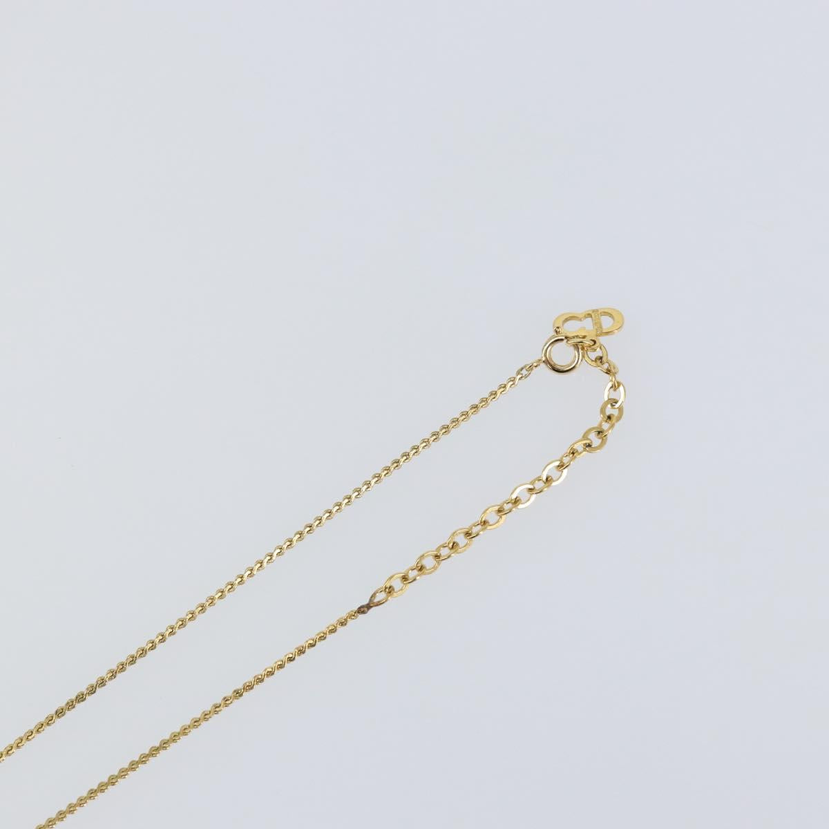 Christian Dior Necklace metal Gold Auth sw1618