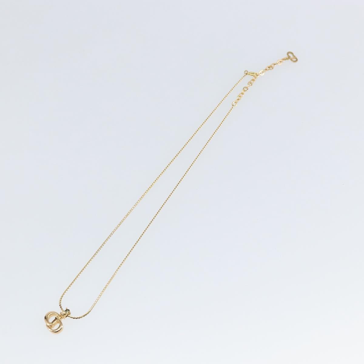 Christian Dior Necklace metal Gold Auth sw1621