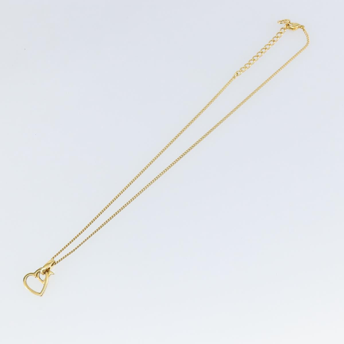 Christian Dior Necklace metal Gold Auth sw1622