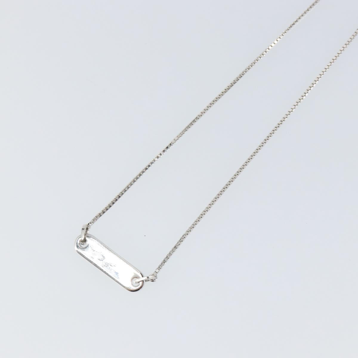 Christian Dior Necklace metal Silver Auth sw1623