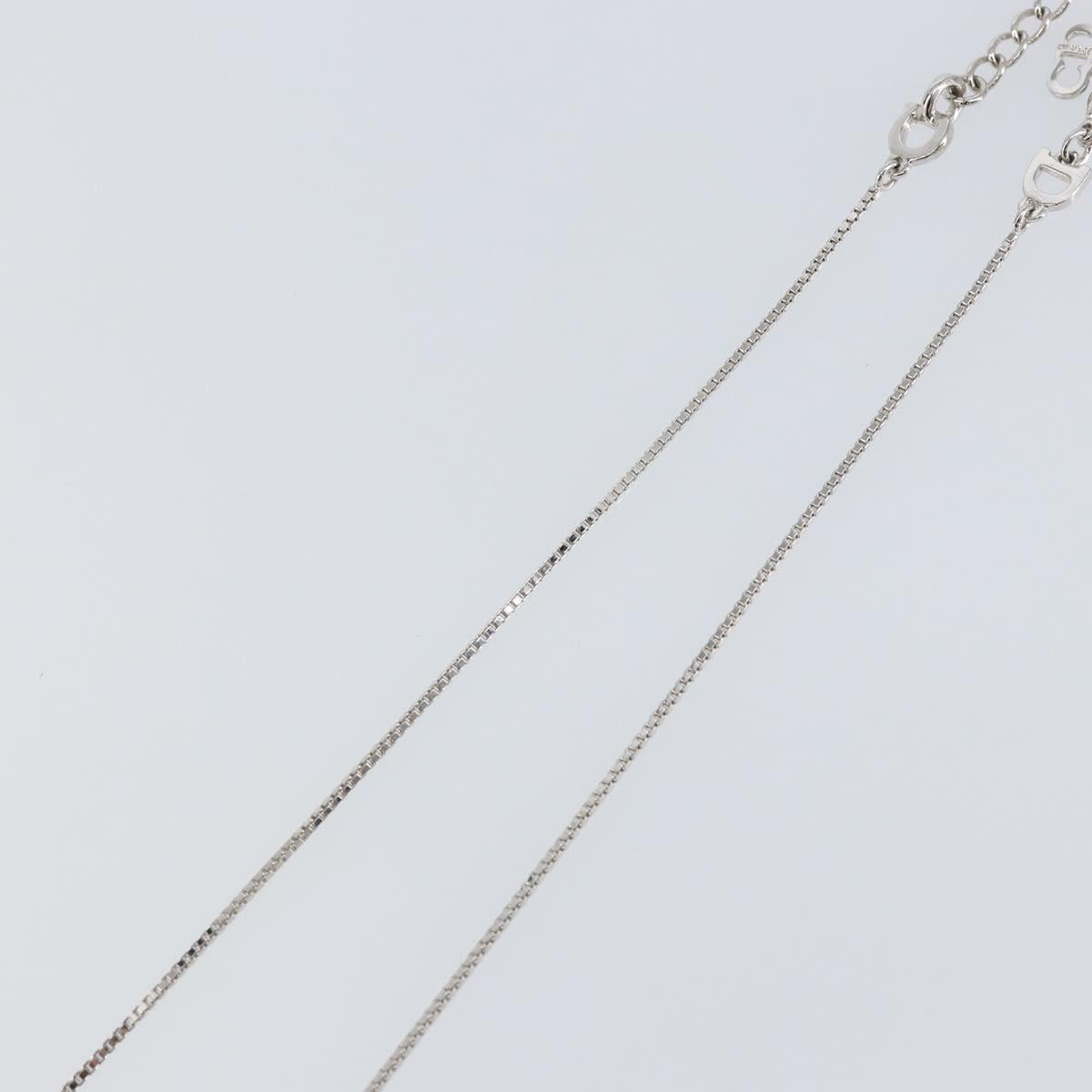 Christian Dior Necklace metal Silver Auth sw1623