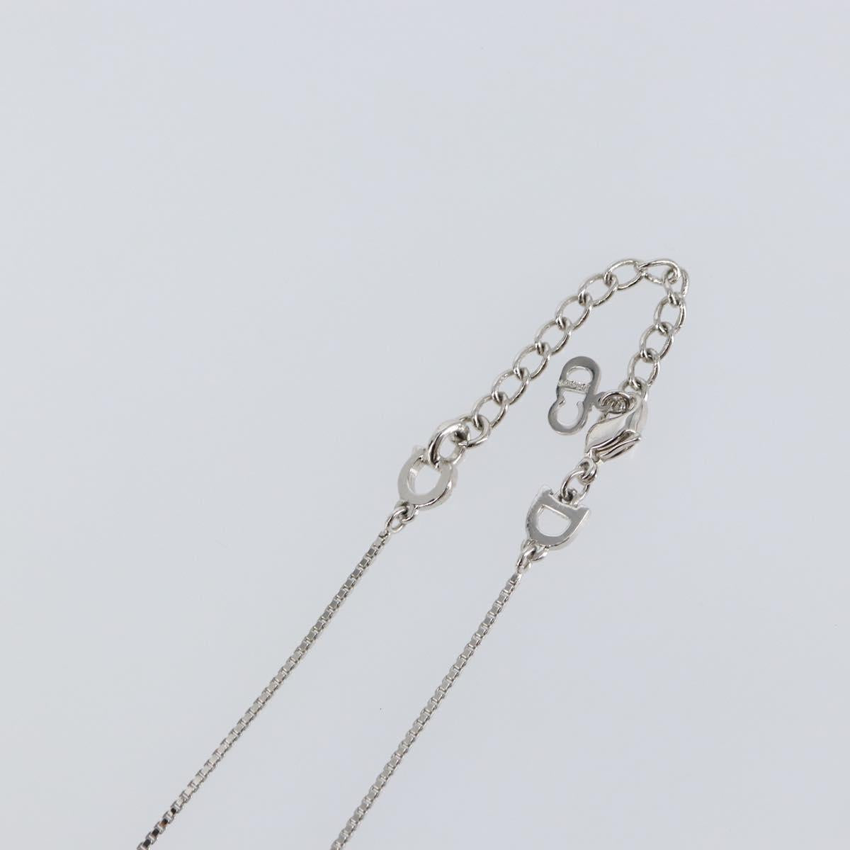 Christian Dior Necklace metal Silver Auth sw1623