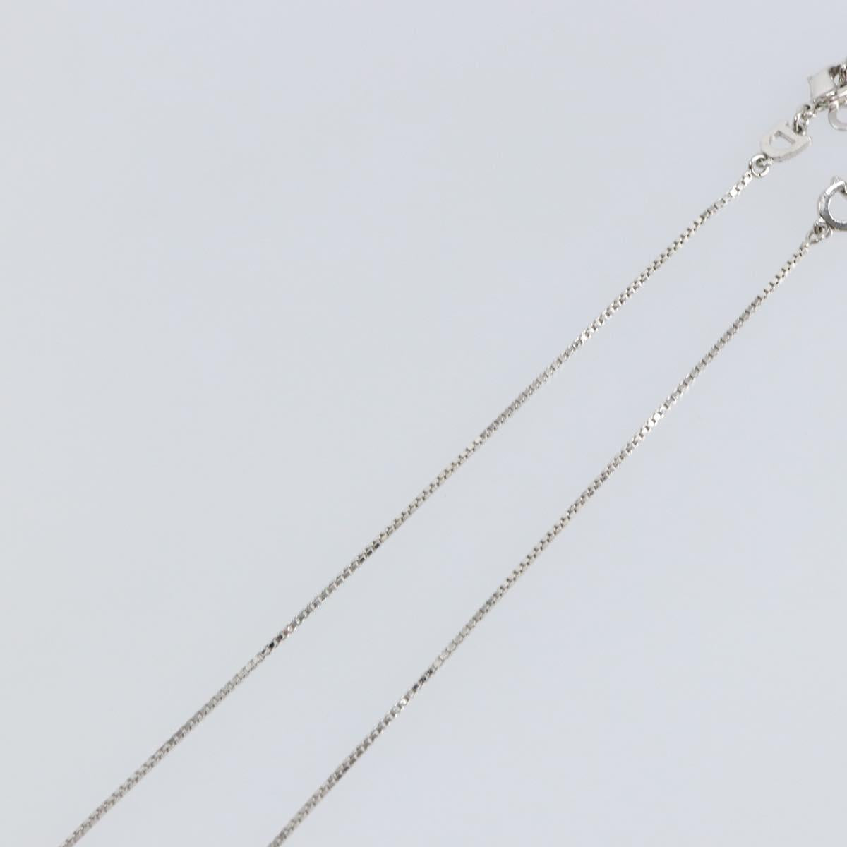 Christian Dior Necklace metal Silver Auth sw1623