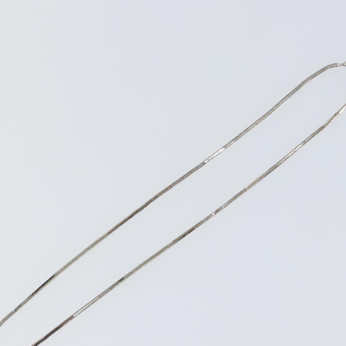 Christian Dior Necklace metal Silver Auth sw1626