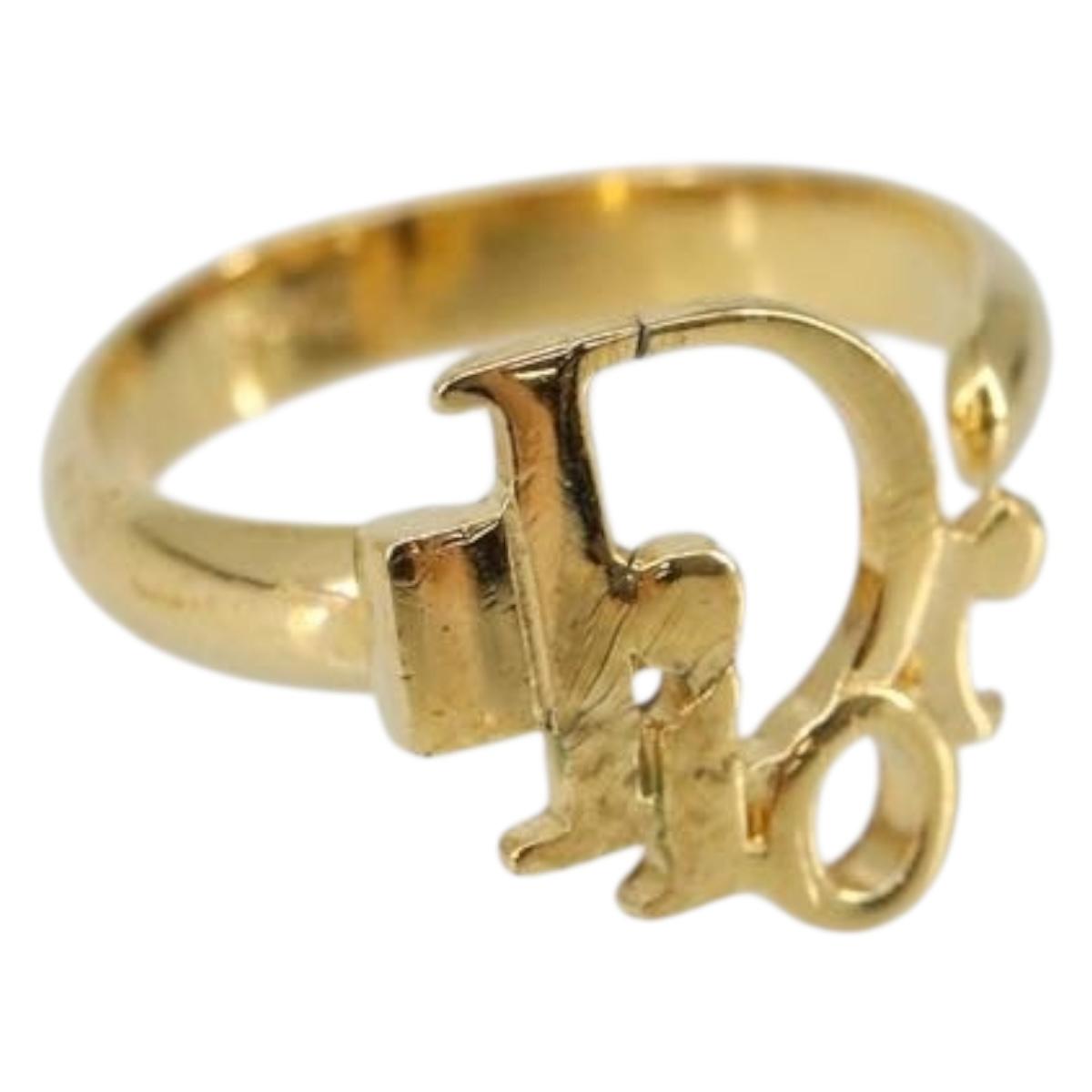 Christian Dior Ring metal Silver Auth sw1630