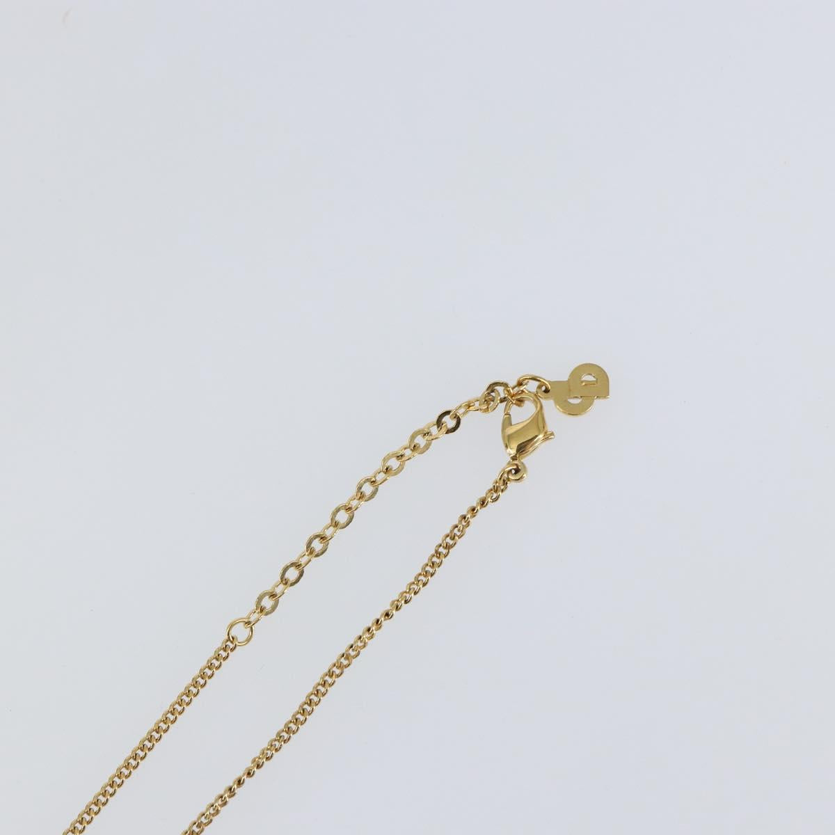 Christian Dior Necklace metal Gold Auth sw1633