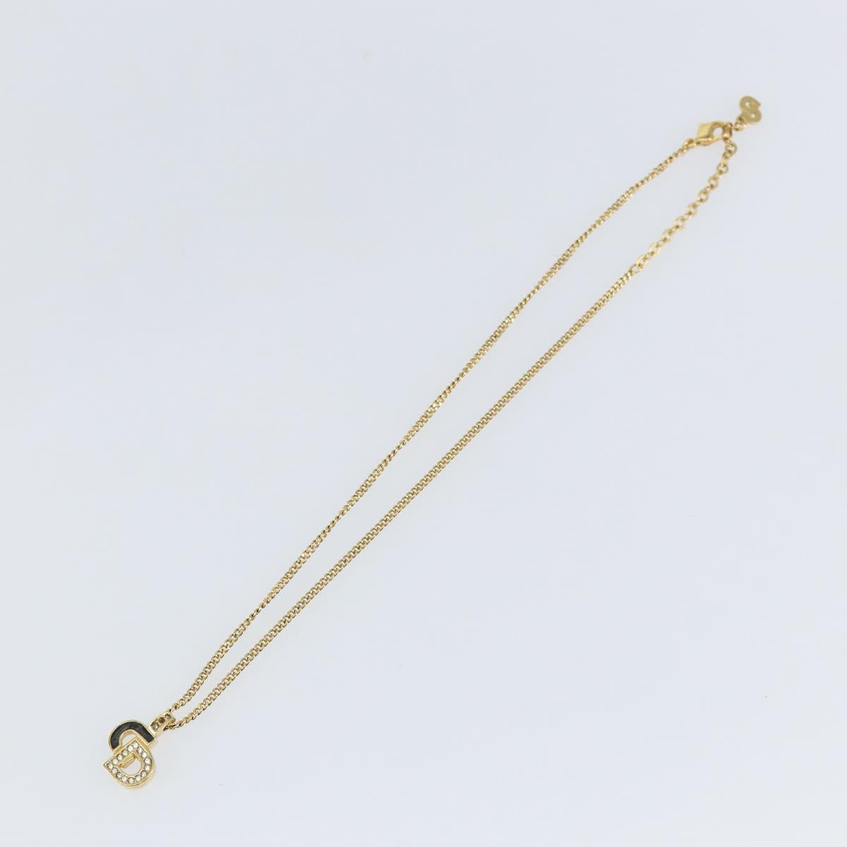 Christian Dior Necklace metal Gold Auth sw1633