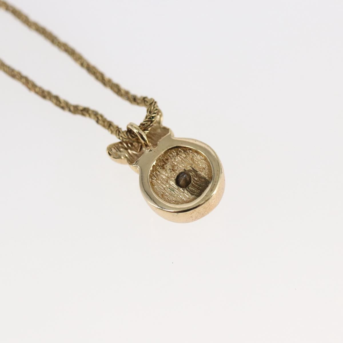 Christian Dior Necklace metal Gold Auth sw1634