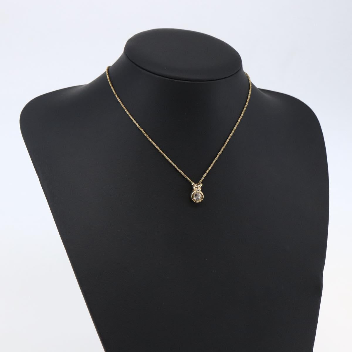 Christian Dior Necklace metal Gold Auth sw1634
