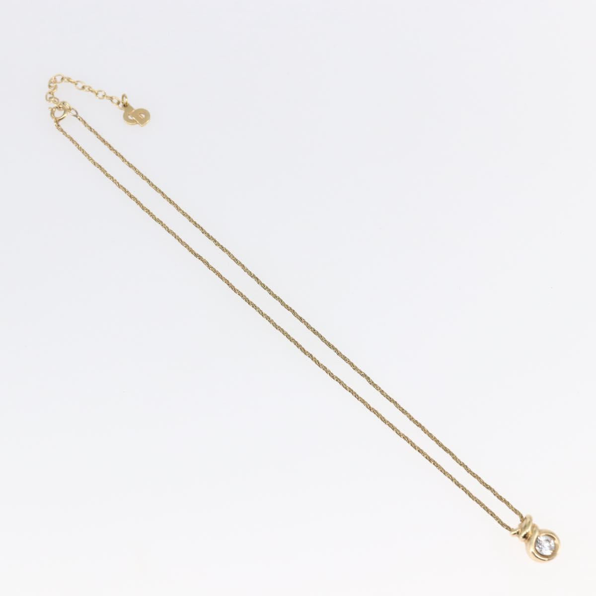 Christian Dior Necklace metal Gold Auth sw1634