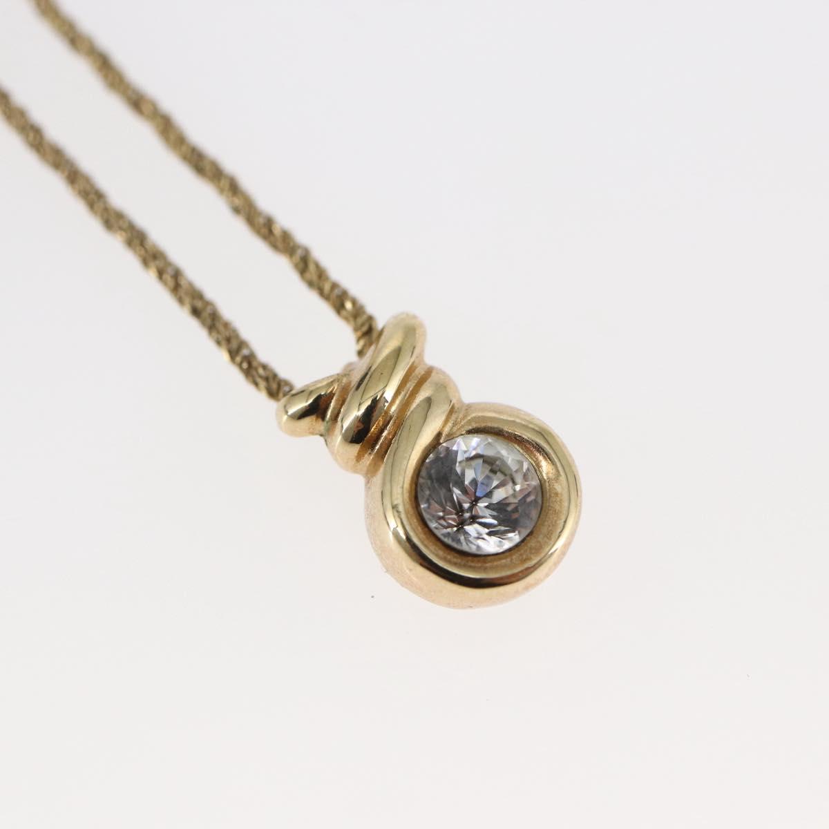 Christian Dior Necklace metal Gold Auth sw1634