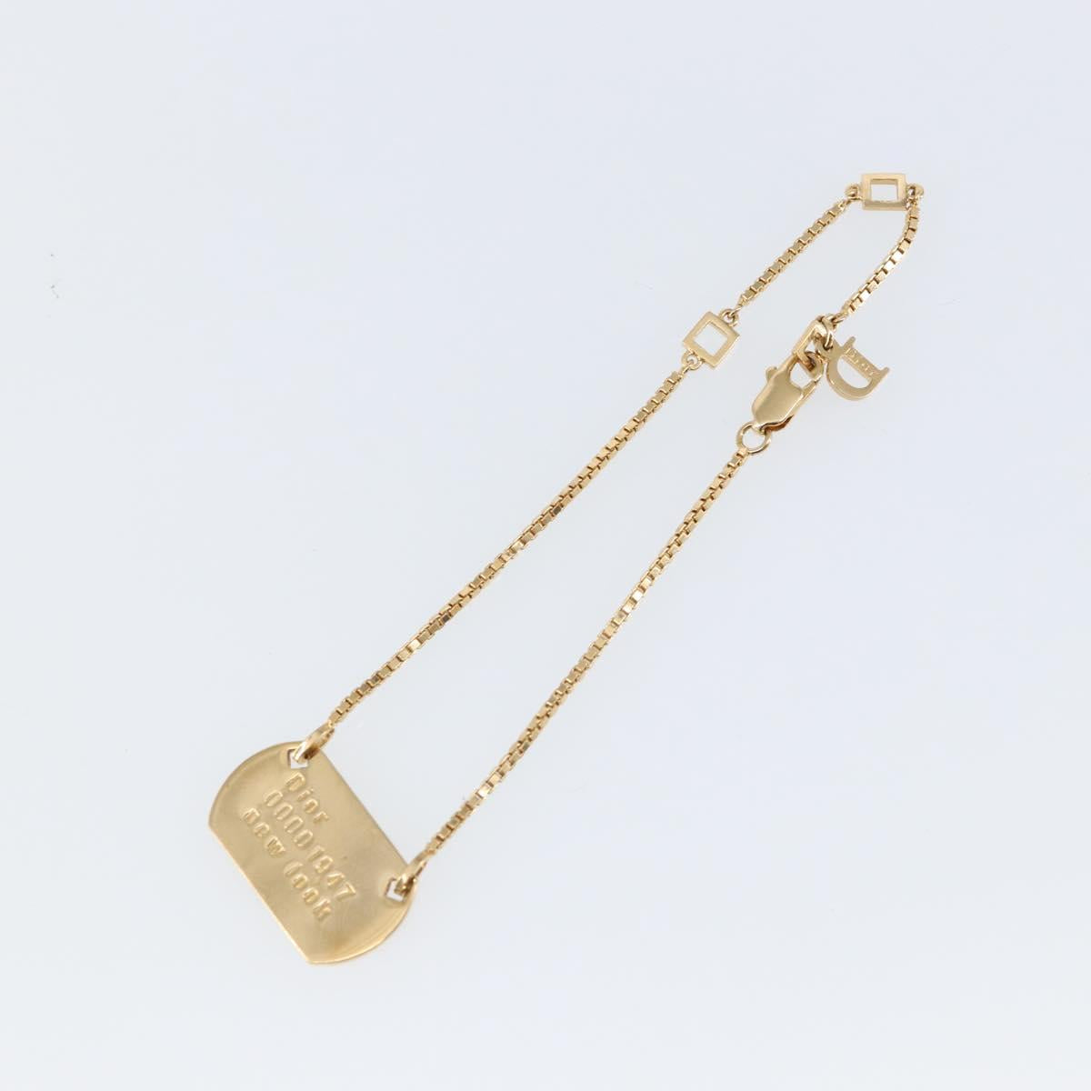 Christian Dior Necklace metal Gold Auth sw1636