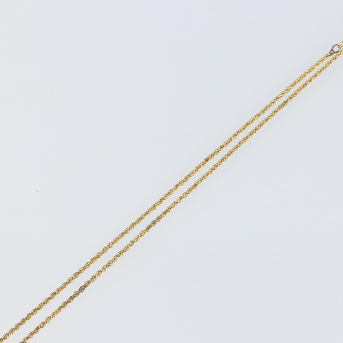 Christian Dior Necklace metal Gold Auth sw1638