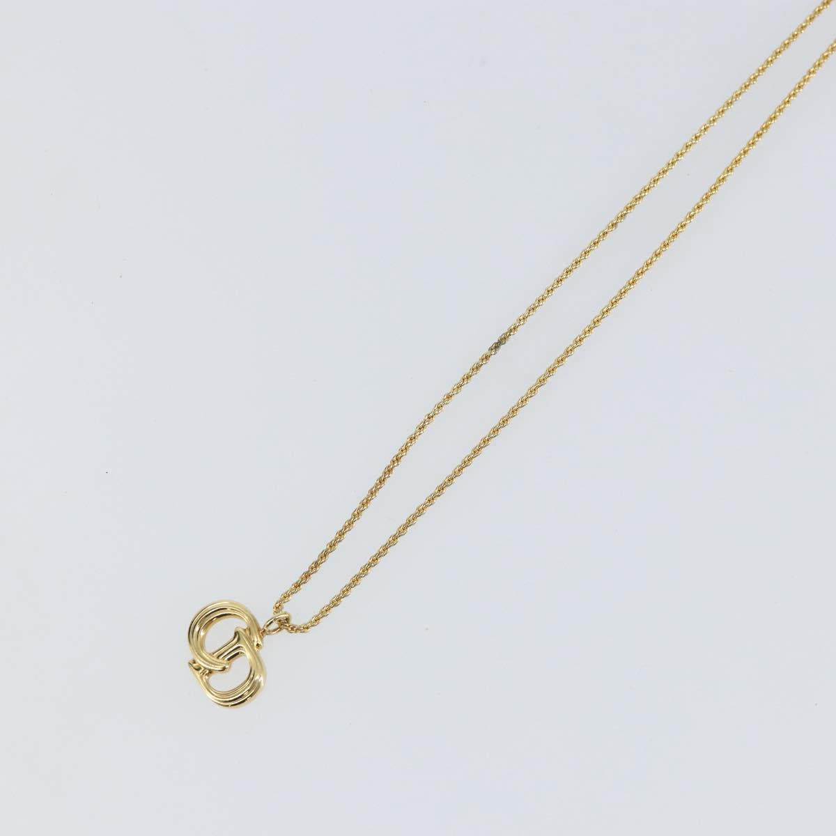 Christian Dior Necklace metal Gold Auth sw1638
