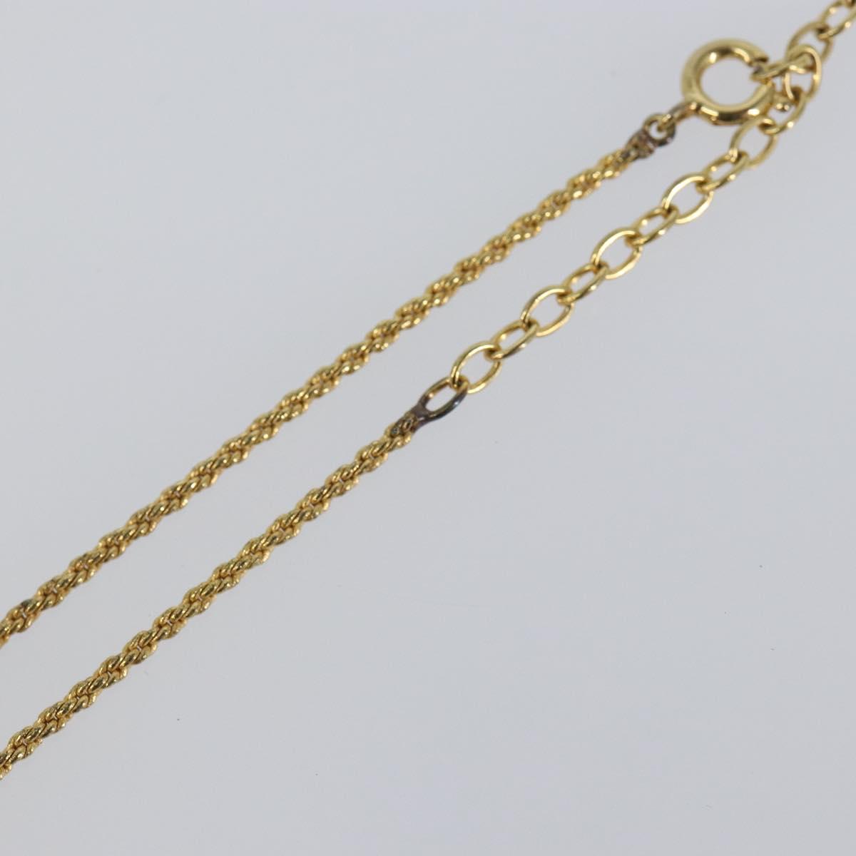 Christian Dior Necklace metal Gold Auth sw1638
