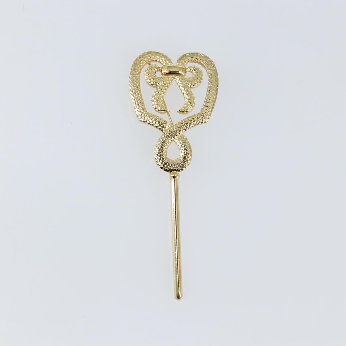 Christian Dior Brooch metal Gold Auth sw1641