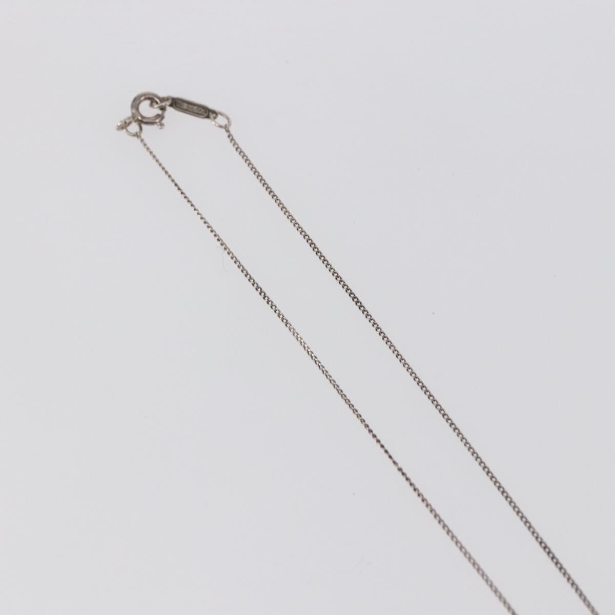 TIFFANY&Co. 18K Yellow Gold Twist Knot Necklace Ag925 Silver Auth SW1642