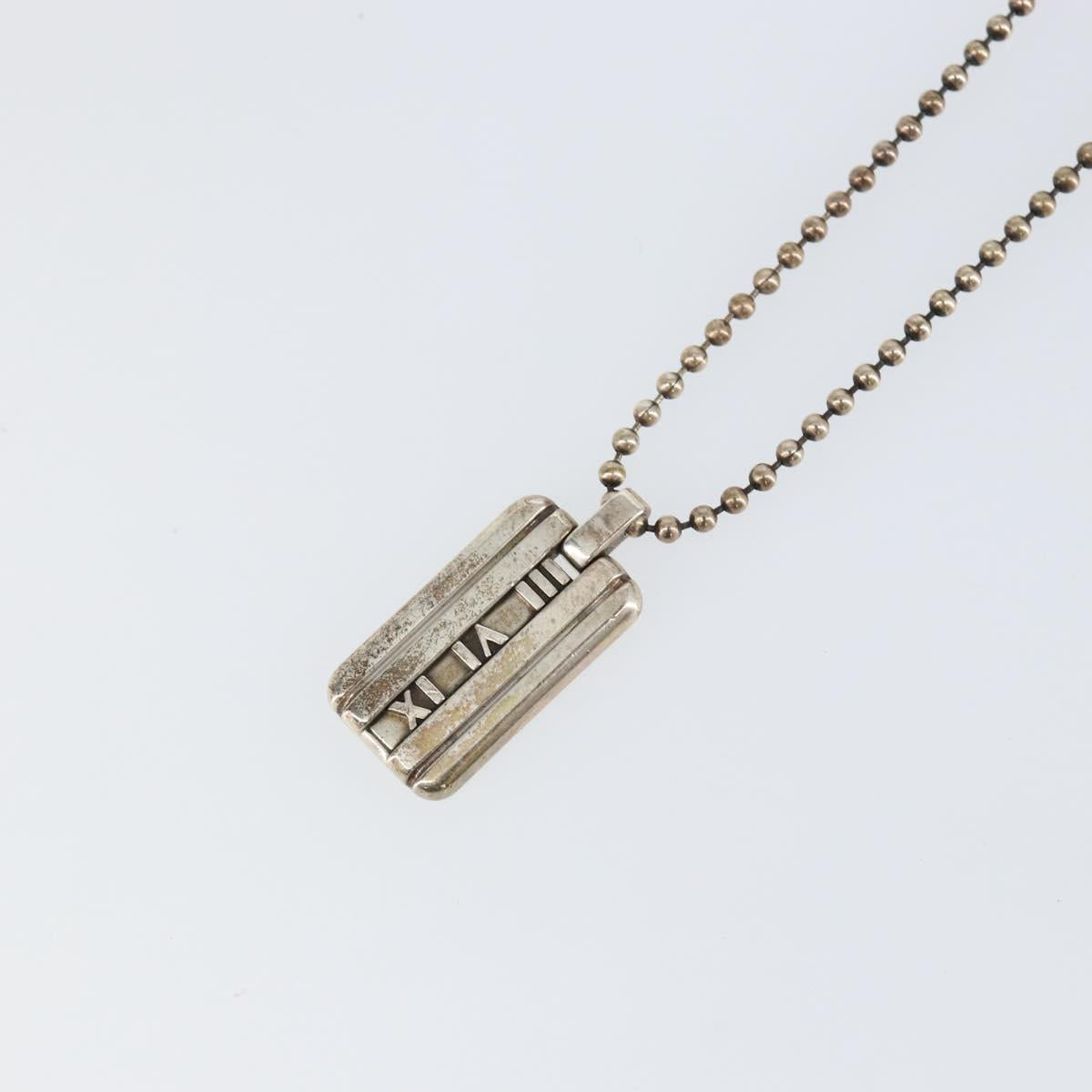 TIFFANY&Co. Atlas Necklace Ag925 Silver Auth SW1643