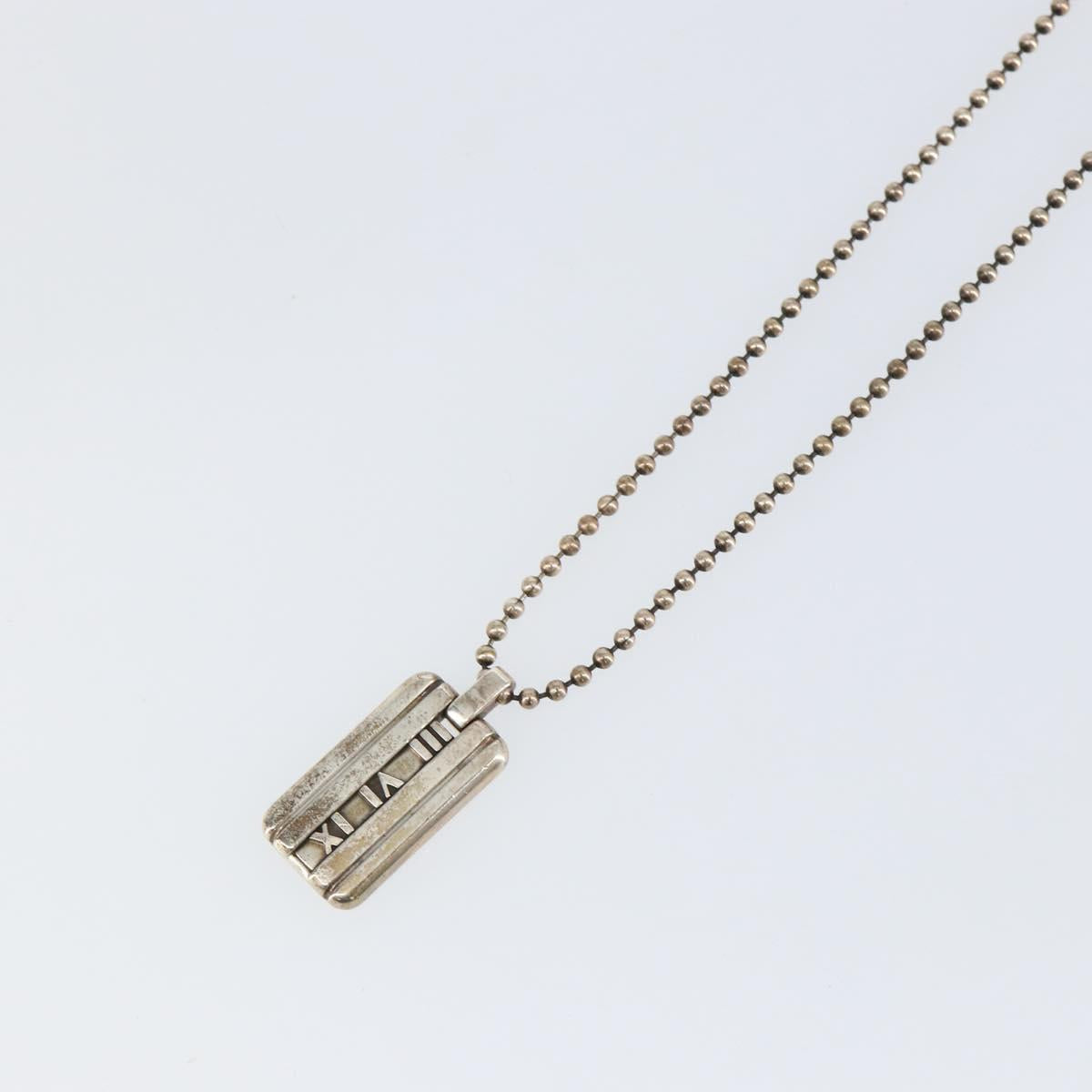 TIFFANY&Co. Atlas Necklace Ag925 Silver Auth SW1643