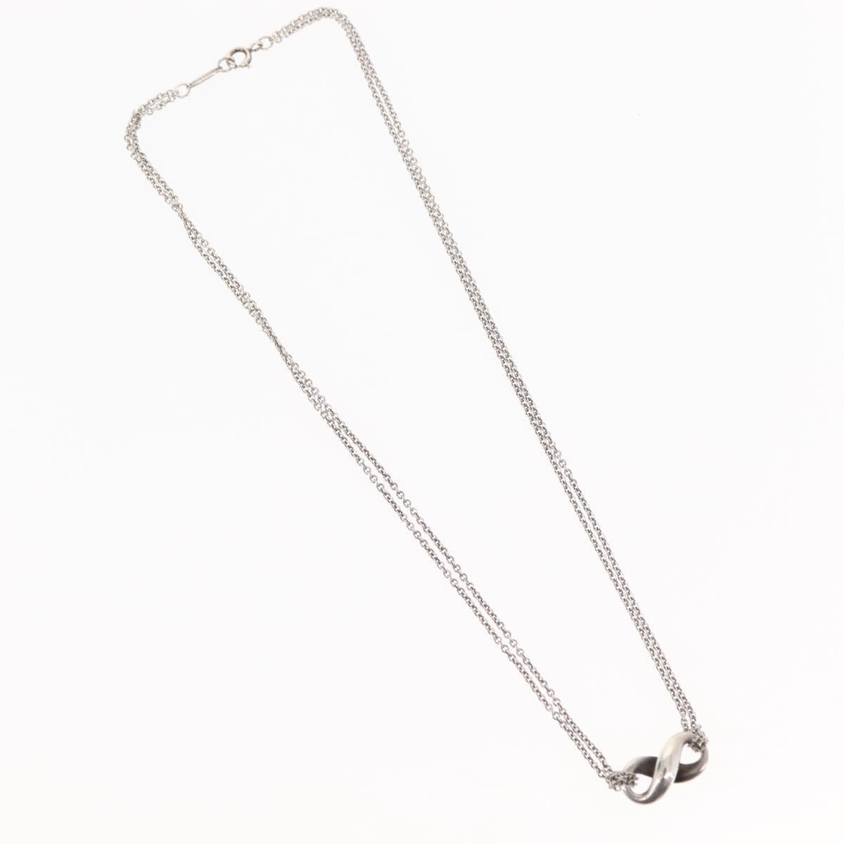 TIFFANY&Co. Infinity Necklace Ag925 Silver Auth SW1647