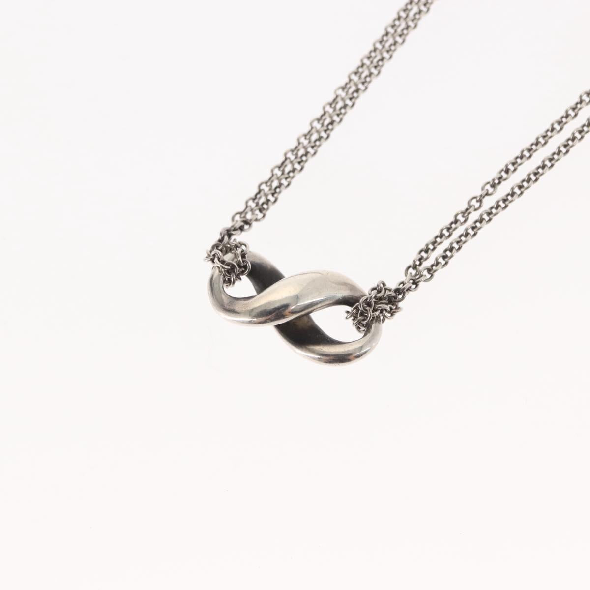 TIFFANY&Co. Infinity Necklace Ag925 Silver Auth SW1647