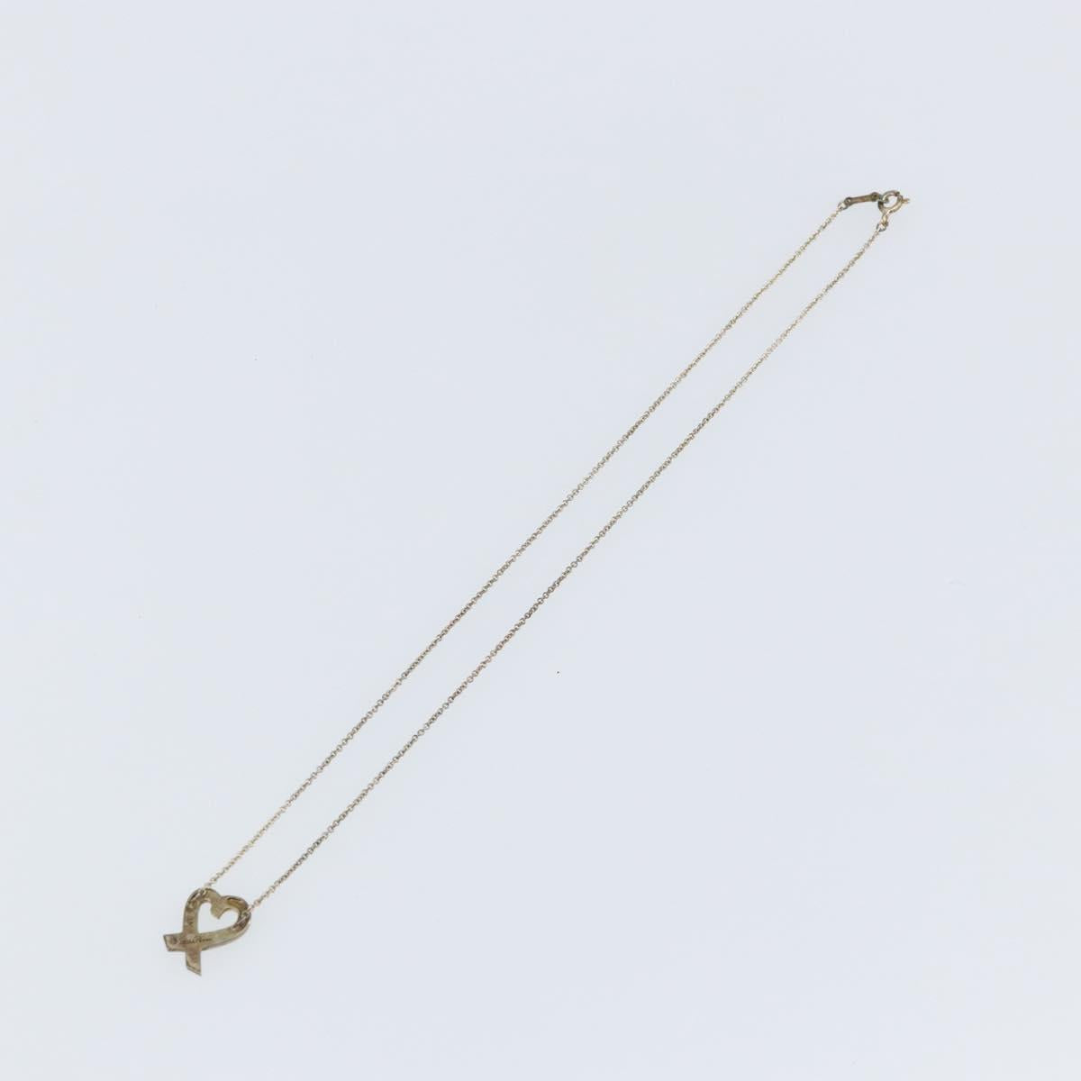 TIFFANY&Co. Loving heart Necklace Ag925 Silver Auth SW1652