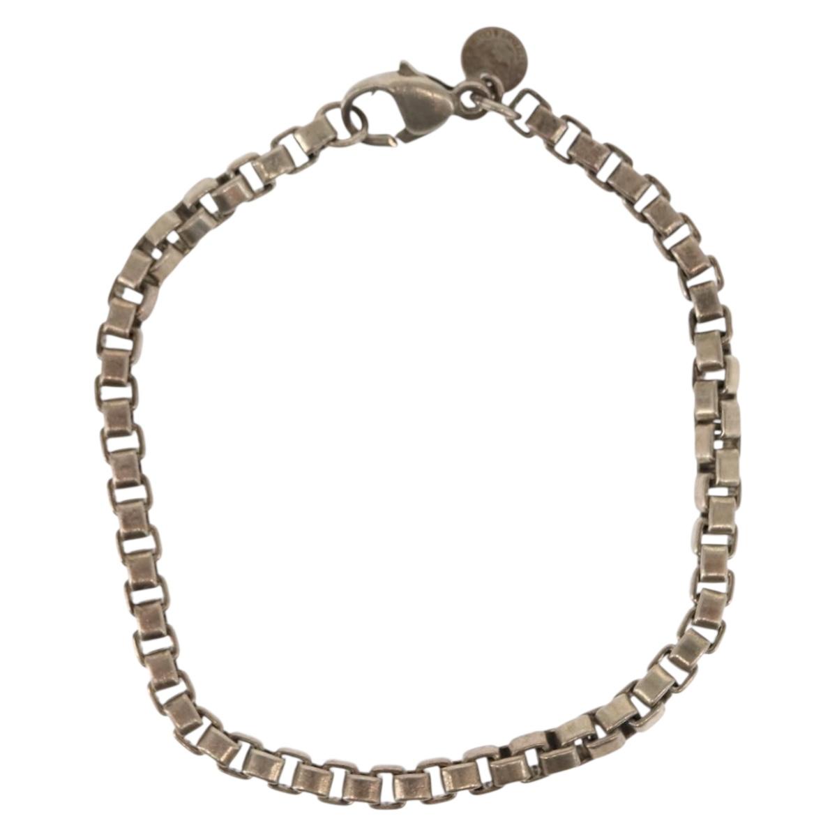 TIFFANY&Co. Venetian Bracelet Ag925 Silver Auth SW1653