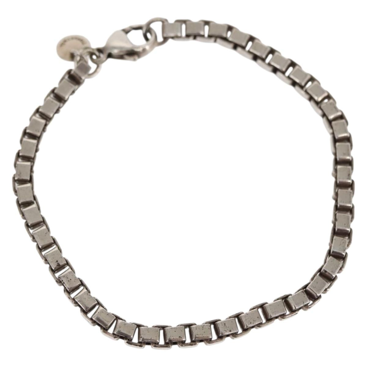 TIFFANY&Co. Venetian Bracelet Ag925 Silver Auth SW1654