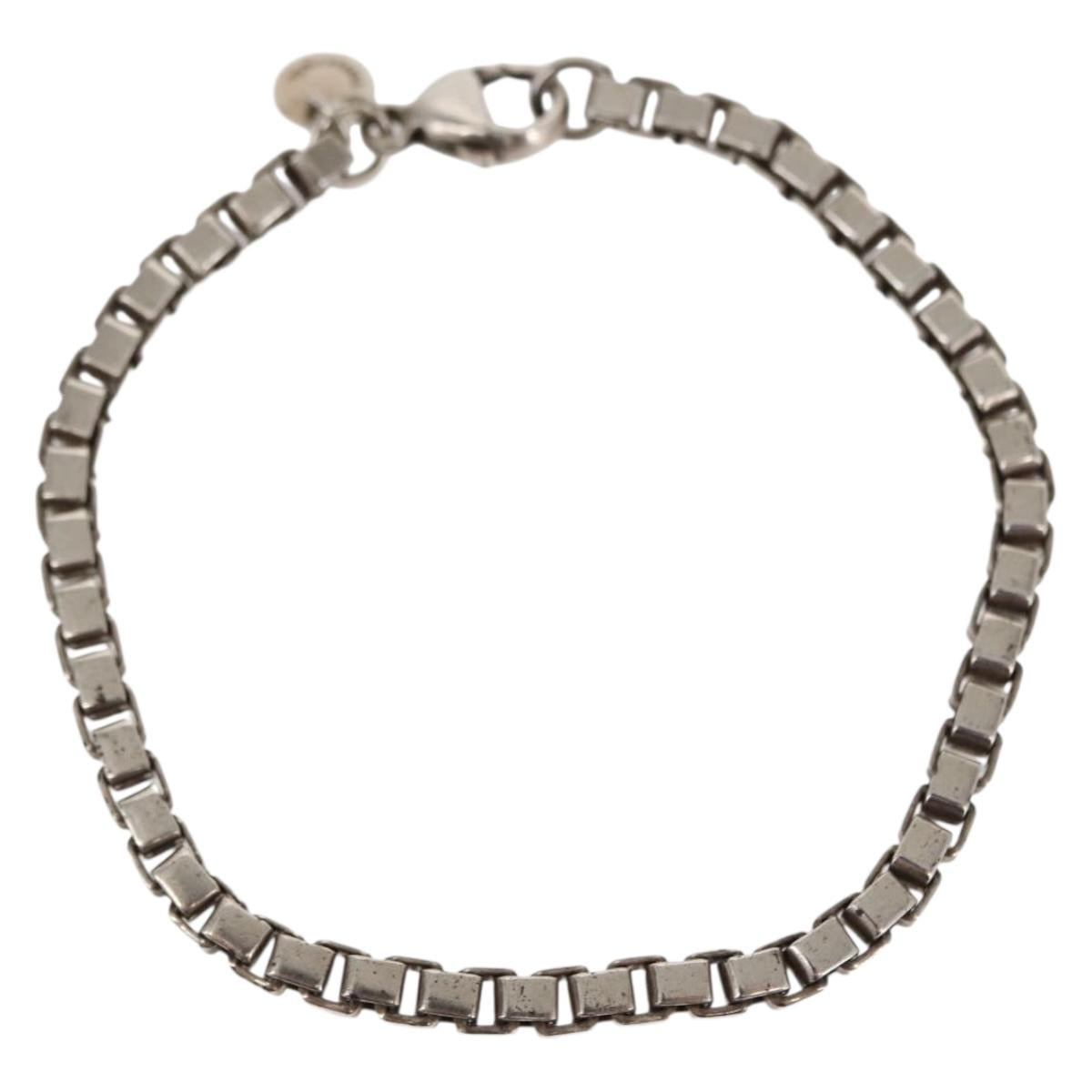 TIFFANY&Co. Venetian Bracelet Ag925 Silver Auth SW1654